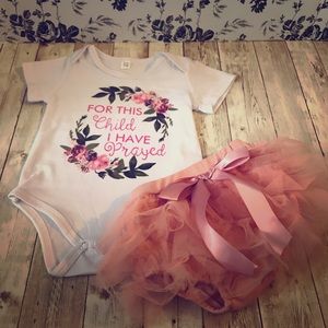 Infant Girl Bodysuit and Tutu